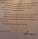 20140815_Judge John W Carter-decision